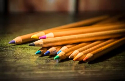 Bunch of Pencils Stock Photos