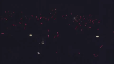 Bunch of people using red lights 스톡 동영상 137643540