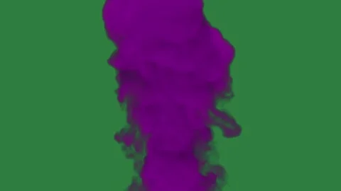 Bunch of pink balloons on flowers cloud smoke isolated on green screen Stock-Footage 336856173