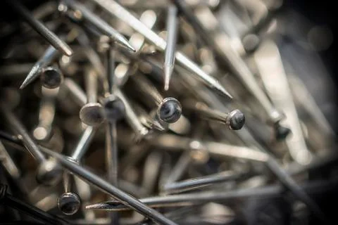 Bunch of Pins Stock Photos
