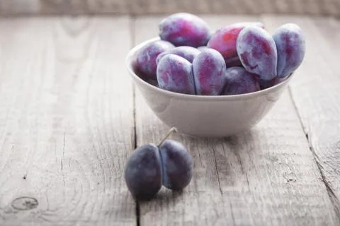 A bunch of Plums Stock Photos