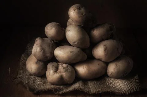 Bunch of potatoes Foto stock