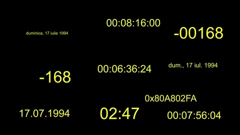 A Bunch of Random Numbers Stock Footage 240578576