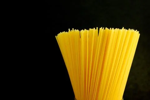 Bunch raw spaghetti Stock Photos