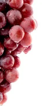 Bunch of red grapes with text space Stock Photos