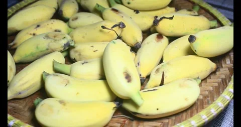 Bunch of ripe bananas Stock Footage 292585324