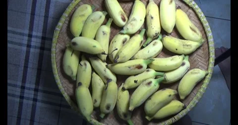 Bunch of ripe bananas Stock Footage 292586216