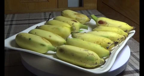 Bunch of ripe bananas Stock Footage 292586369