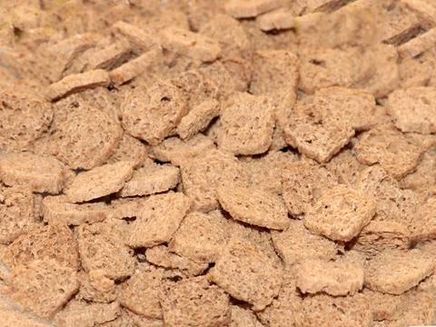 A bunch of rye croutons Фото