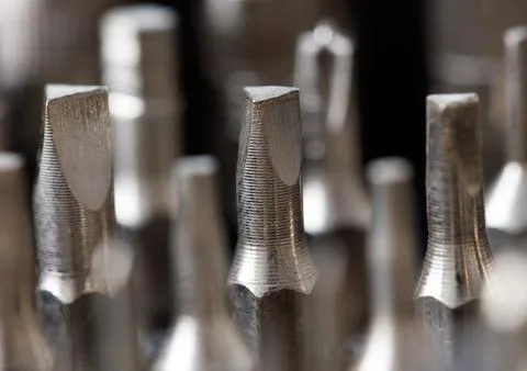 A bunch of screwdrivers with a triangular head Fotos Stock