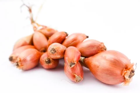 Bunch of shallots Stock Photos