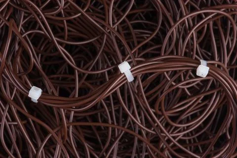 Bunch of single core cable Stock Photos