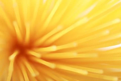 Bunch of spaghetti pasta. Defocused image. Close up Stock-Fotos