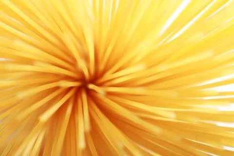 Bunch of spaghetti pasta. Defocused image. Close up Stock Photos