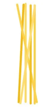 Bunch of spaghettini flat icon vector isolated Stock Illustration