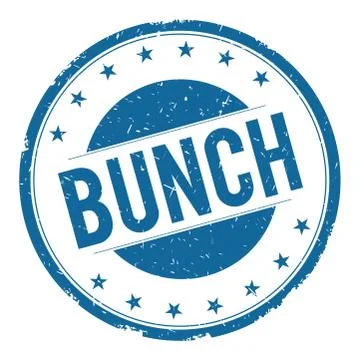 BUNCH stamp sign Stock Illustration