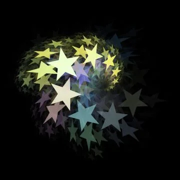 Bunch of stars Stock Illustration