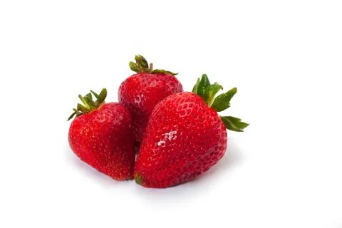 Bunch of strawberries Stock Photos