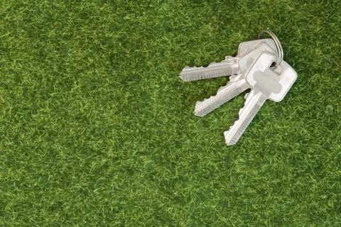 Bunch of three keys Stock Photos