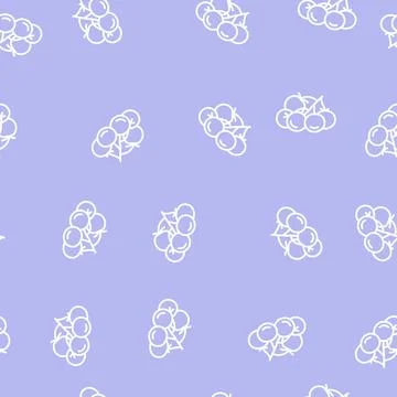 Bunch tomato line seamless pattern Illustrazione stock