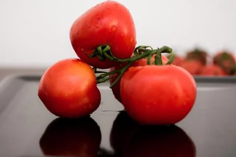 The bunch of tomatoes Stock Photos