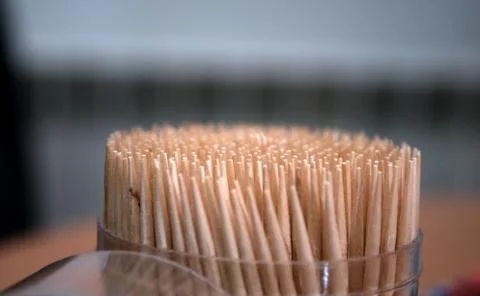 Bunch of toothpick mixed in various forms Stock Photos