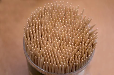 Bunch of toothpick mixed in various forms Stock Photos