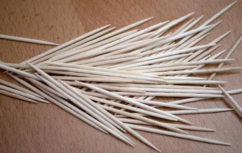 Bunch of toothpick mixed in various forms Stock Photos