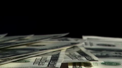 Bunch of US dollars Video stock 8854126