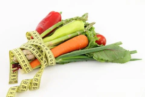 Bunch of vegetables isolated on white background Stock Photos