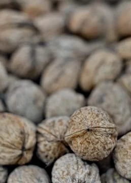 Bunch of wallnuts Stock-Fotos