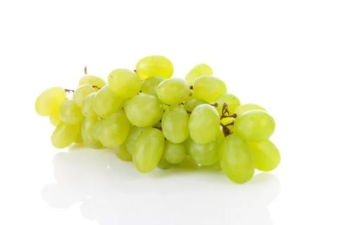 Bunch of white grapes Stock Photos