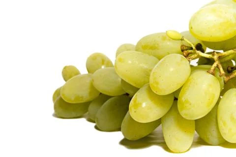 Bunch of white grapes Stock Photos