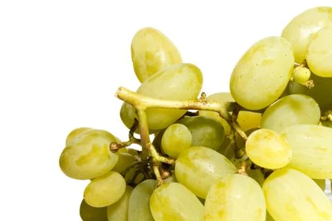 Bunch of white grapes Stock Photos