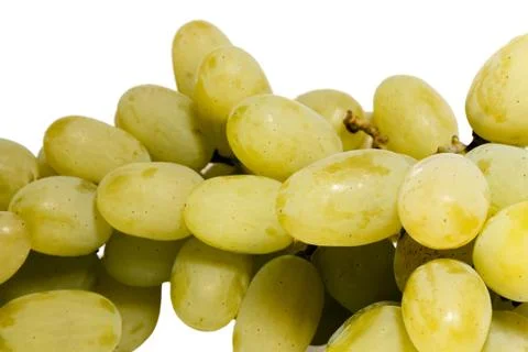 Bunch of white grapes Stock Photos