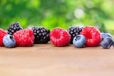 A bunch of wild berries Stock Photos