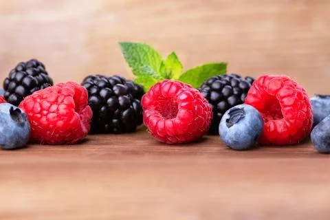 A bunch of wild berries Stock Photos