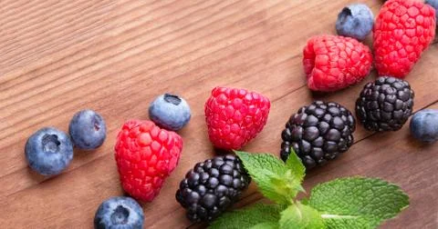 A bunch of wild berries Foto stock