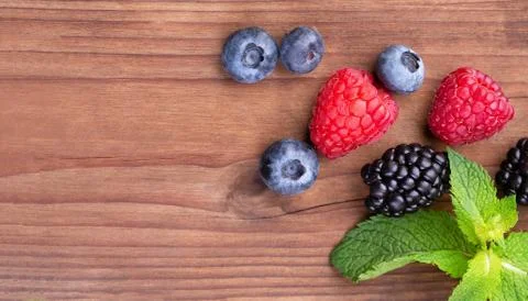 A bunch of wild berries Stock Photos