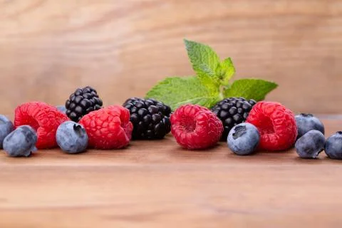 A bunch of wild berries Stock Photos