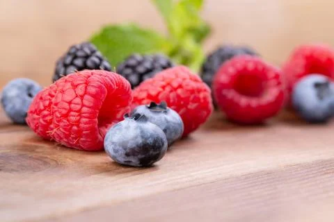 A bunch of wild berries Stock Photos
