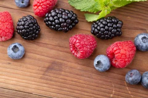 A bunch of wild berries Stock Photos