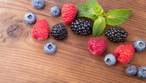 A bunch of wild berries Stock Photos