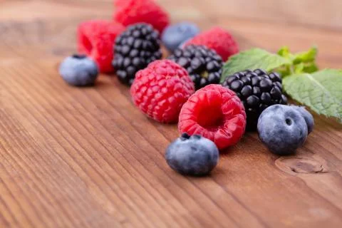 A bunch of wild berries Stock Photos