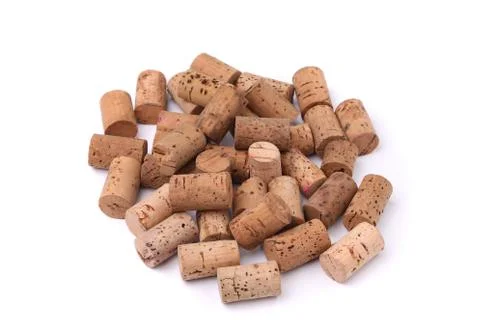 Bunch of wine corks Stock Photos