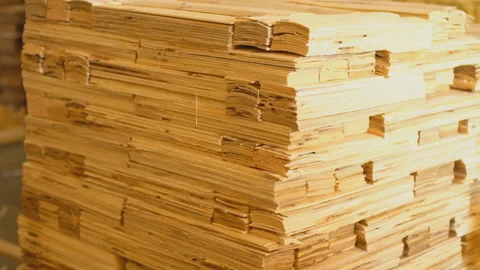 A bunch of wood planks Stock Footage 106375282