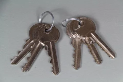 Bunches of keys Stock Photos
