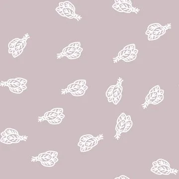 Bunches spinach line vector seamless pattern 스톡 일러스트