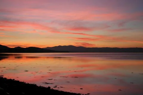 Bunchrew sunset Stock Photos