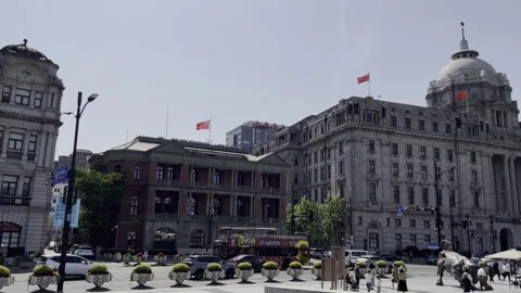 The Bund Area Shanghai Stock Footage 240746056